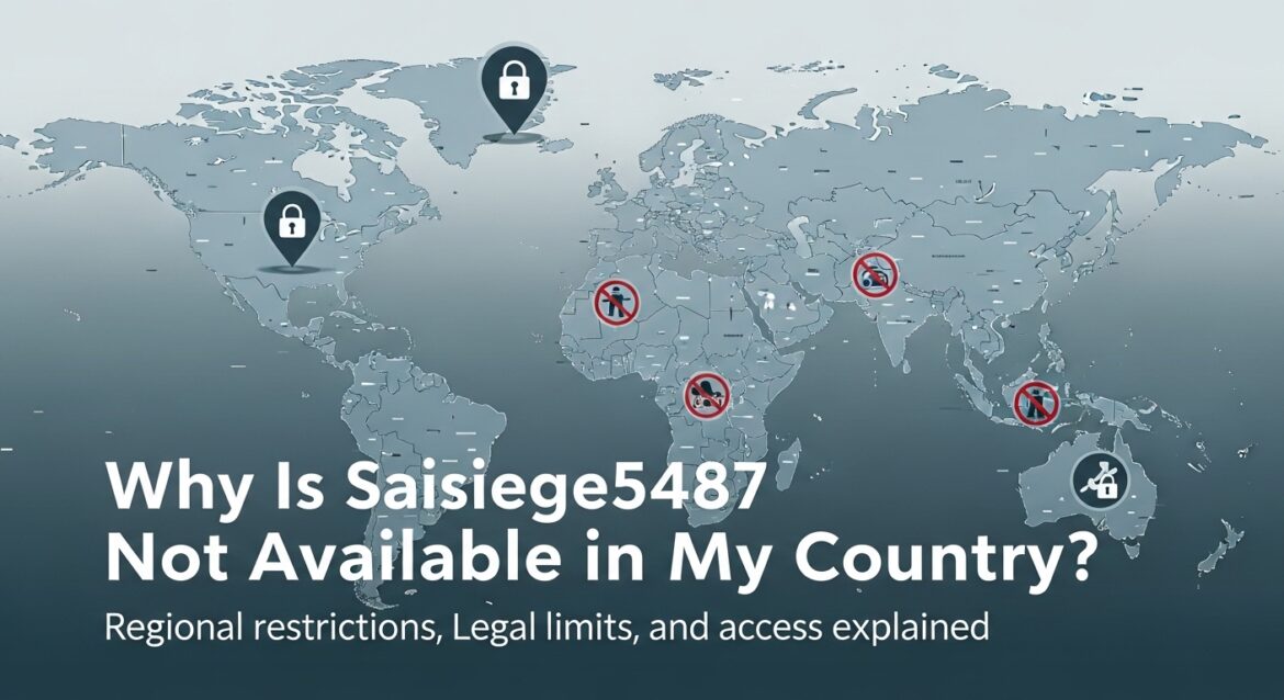 Why Is Saisiege5487 Not Available in My Country?